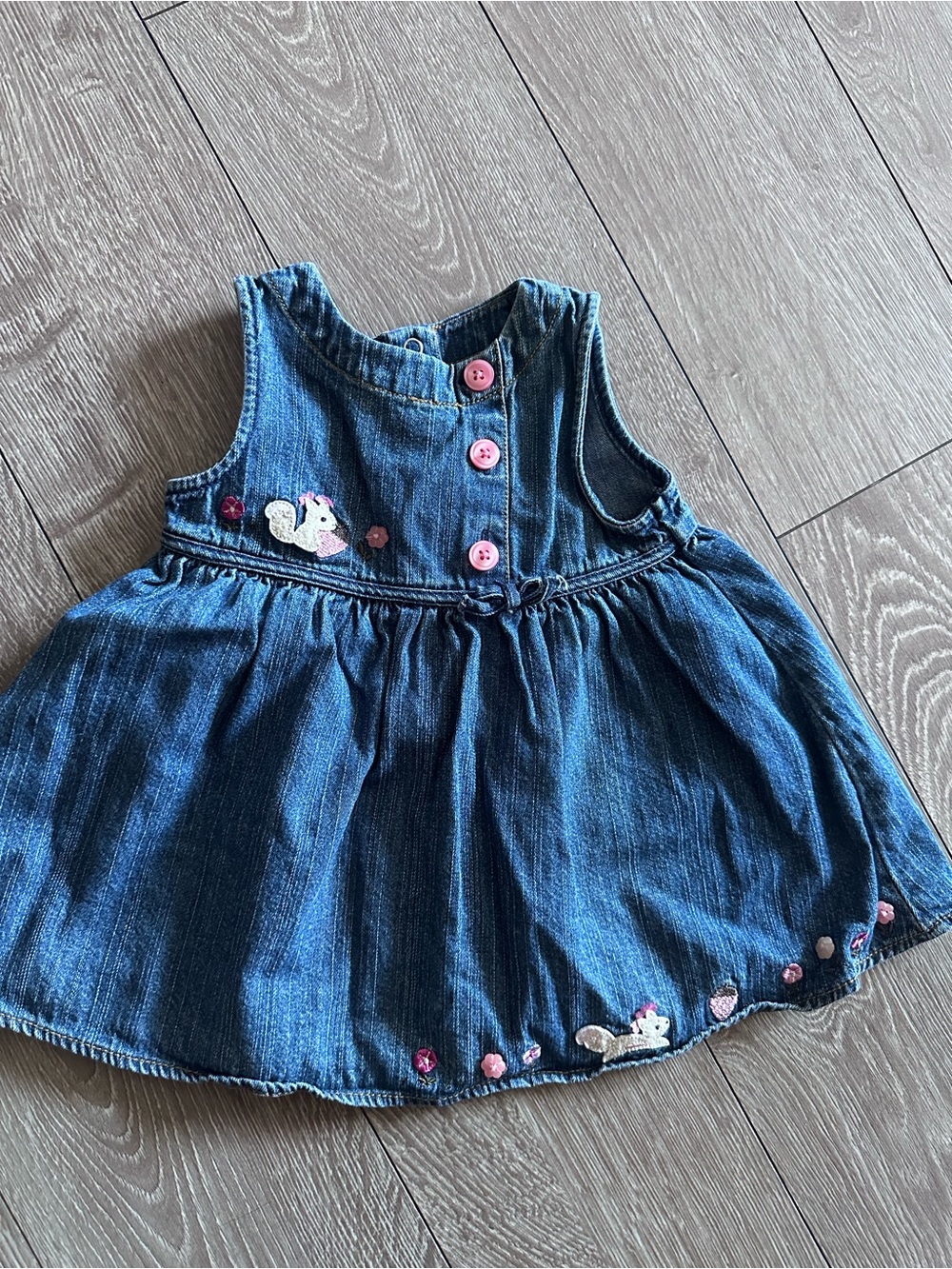 Gymboree Blue Denim Embroidered Toddler Dress